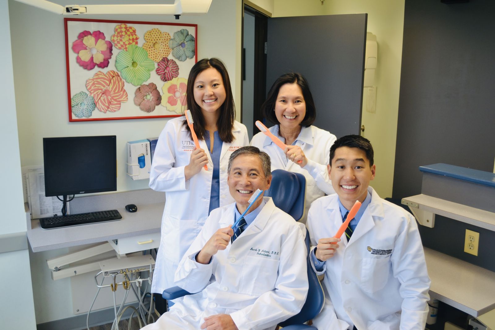 Iritani Family with Toothbrushes