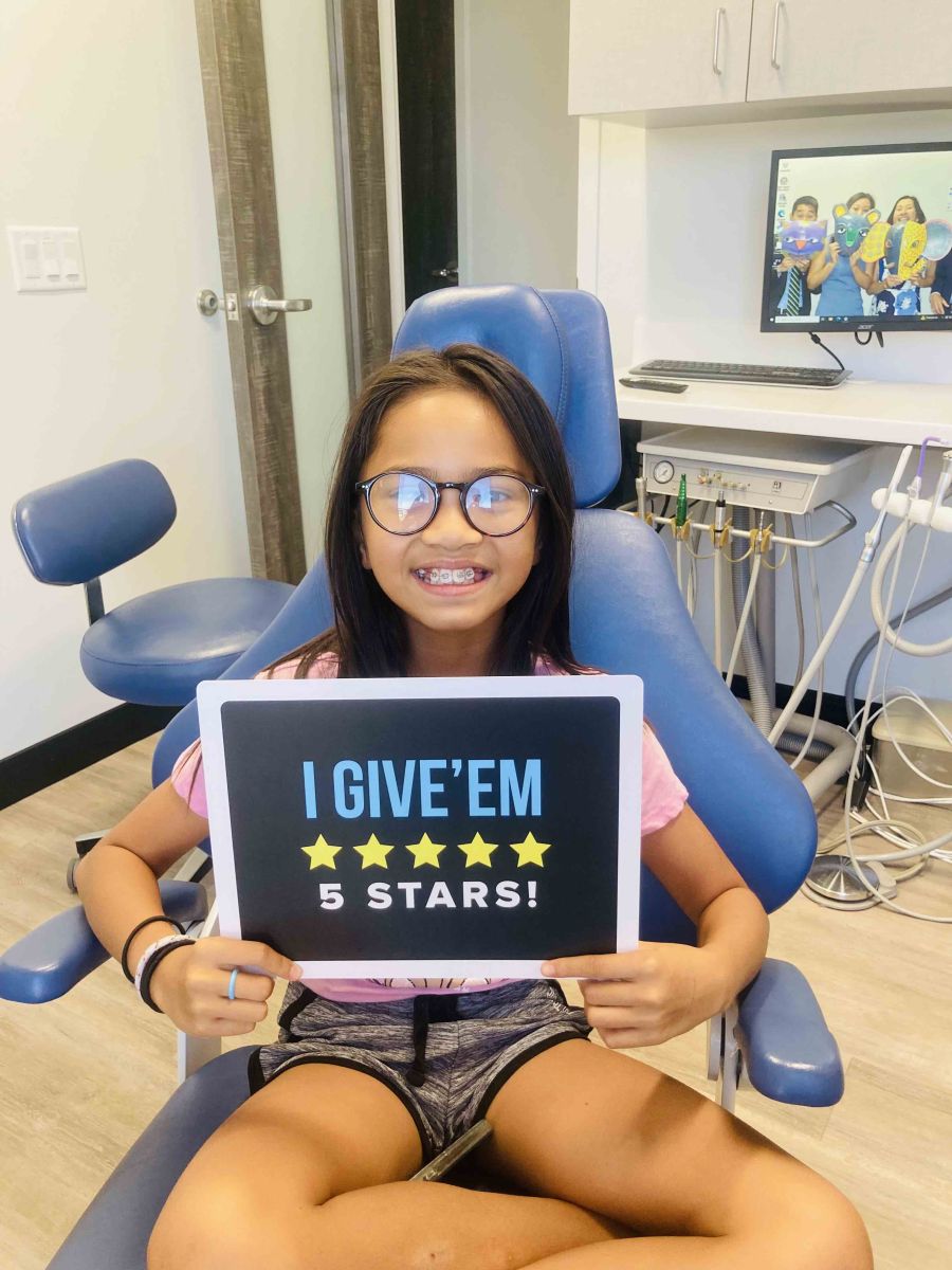 Young orthodontic patient in phase I treatment